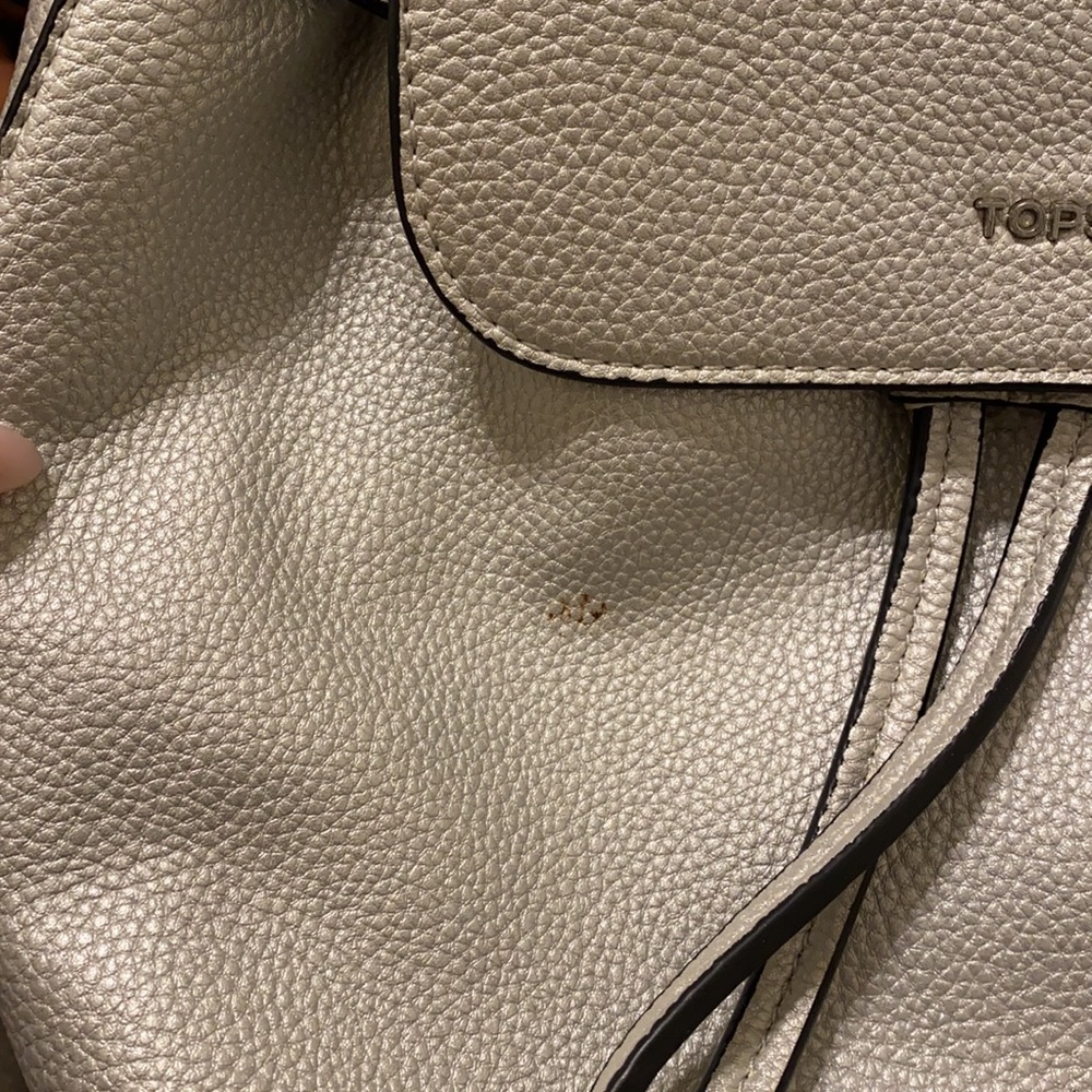 Topshop Silver Metallic Drawstring Backpack - Picture 5 of 5